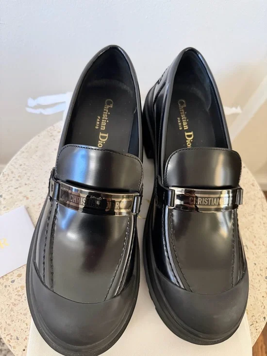 Christian Dior CalfSkin Code Lug Platform Loafer - Picture 6 of 7